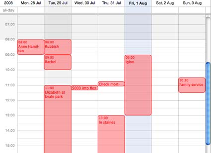calendario corretto