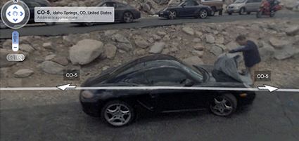 Google Street View ne combina una delle sue: immortala dei prototipi Porsche in Colorado!