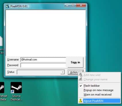 PixaMSN il messenger portabile senza installazione