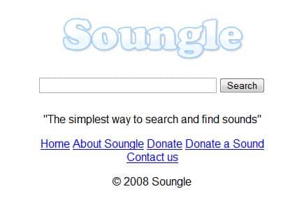 Soungle Motore di Ricerca per effetti sonori ed audio royalty-free