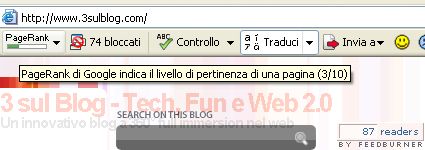 Concluso l'aggiornamento del PageRank di Google: Risultato 3sulBlog.com PR3 Concluso l'aggiornamento del PageRank di Google: Risultato 3sulBlog.com PR3