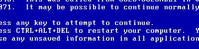 Schermo Blue della Morte di Windows - Screensaver