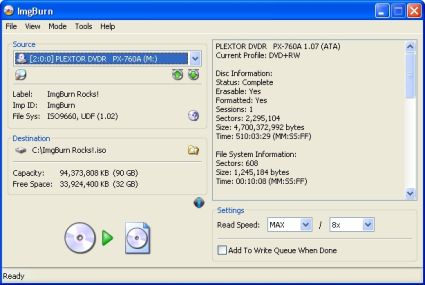 ImgBurn Masterizzare e Scrivere immagini ISO e NRG su CD e DVD Free
