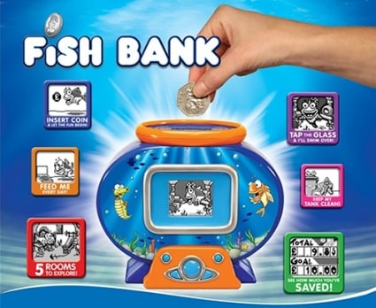 Salvadanaio elettronico interattivo Fish Bank e Gill Salvadanaio elettronico interattivo Fish Bank e Gill