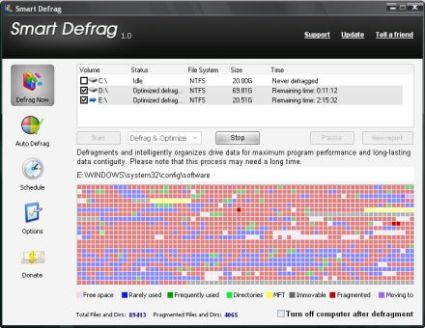 Deframmentare più unità contemporaneamente con Smart Defrag Deframmentare più unità contemporaneamente con Smart Defrag