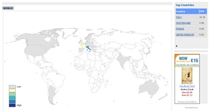 Strabiliante Mappa Mondiale dei Cognomi Strabiliante Mappa Mondiale dei Cognomi