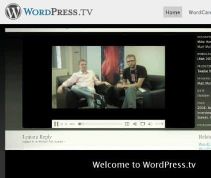 Wordpress TV la televisione online per tutti i tutorial Wordpress Wordpress TV la televisione online per tutti i tutorial Wordpress