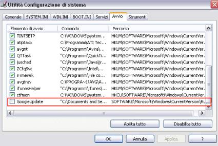 utilita configurazione sistema utilita configurazione sistema