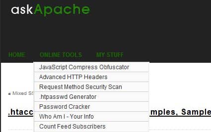 Ask Apache esempi guide e tutorial per file .htaccess