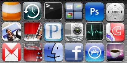 Raccolta di innumerevoli icone per iPhone 50 Mb