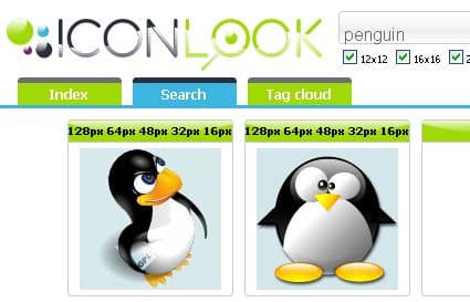 ICONLook.com Motore di Ricerca per Icone Freeware in Stile Web 2.0